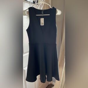 Super Cute Deep V Black Cocktail Dress